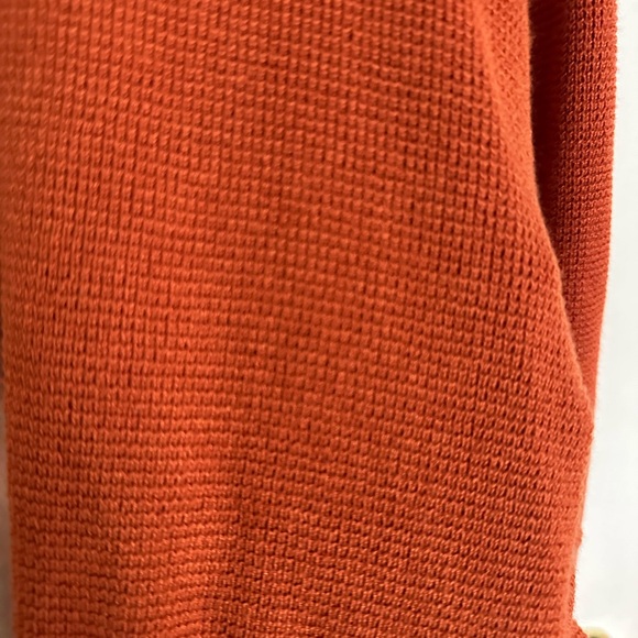 Cyrus Orange Cardigan Sweater Lightweight Knit - Picture 4 of 4
